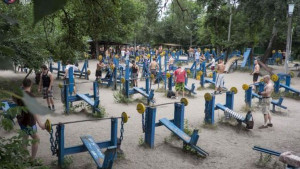 "Kachalka": Teretana sačinjena od starih tenkova