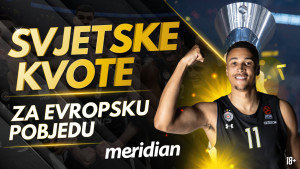 Uvijek ispred svih: Meridian daje najveću kvotu na pobjedu Partizana protiv Real Madrida