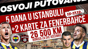 Osvoji putovanje na utakmicu Fenerbahcea i provedi pet dana u Istanbulu 
