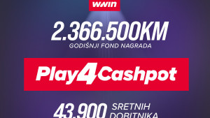 Play4Cashpot – Osvoji 2.366.500 KM na WWin-u