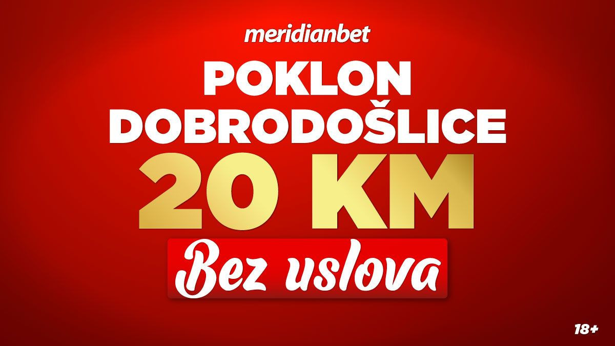 Meridian: 20 KM bez uslova na poklon! Zvuči idealno, ako se danas registruješ!