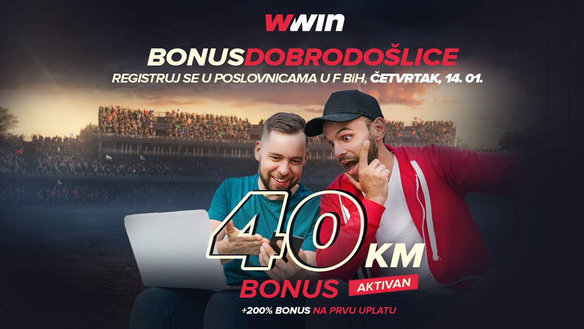 Ne propustite sjajnu priliku: Wwin - bonus dobrodošlice – Četvrtak 14.01.2021.