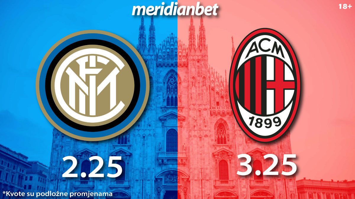 Samo u Meridianu najveće kvote na planeti! Inter 2.15! Arsenal 2.30!
