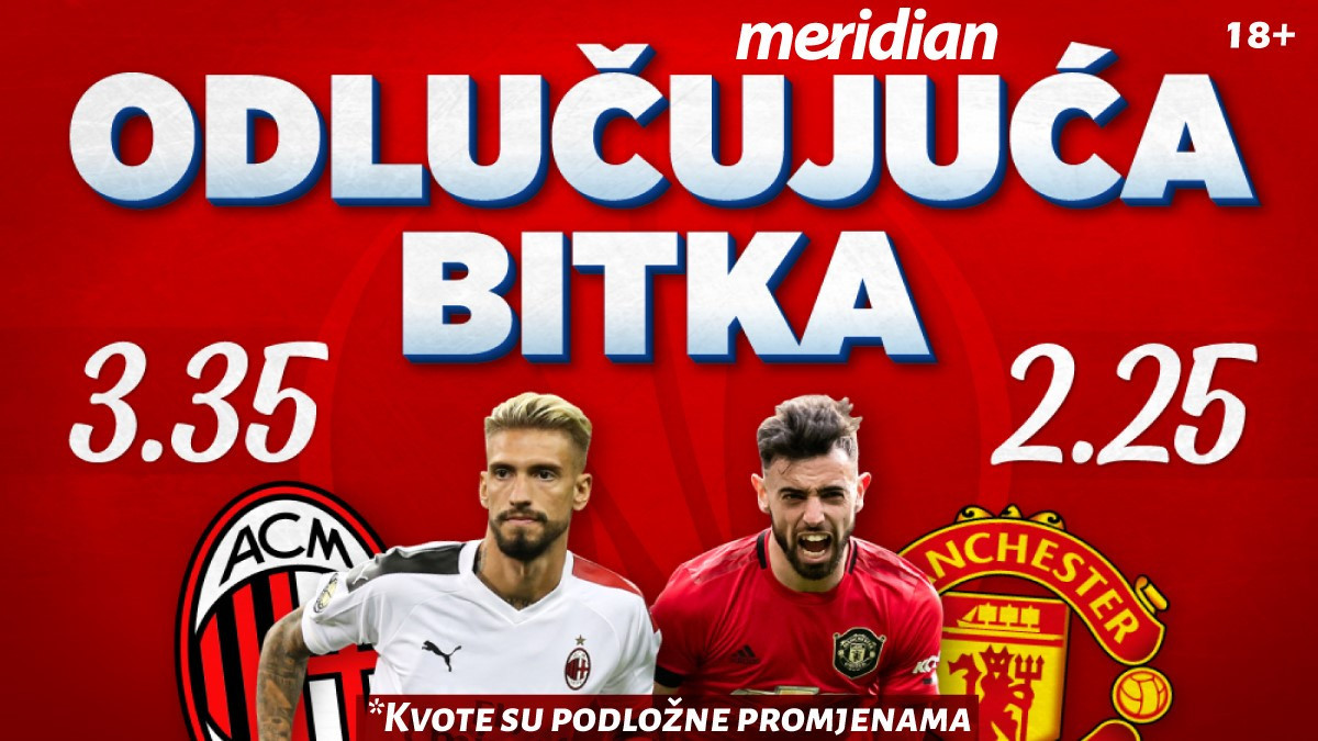 Liga Evrope: Meridian nudi najveće kvote na planeti – Tottenham 2.10, Man Utd 2.25