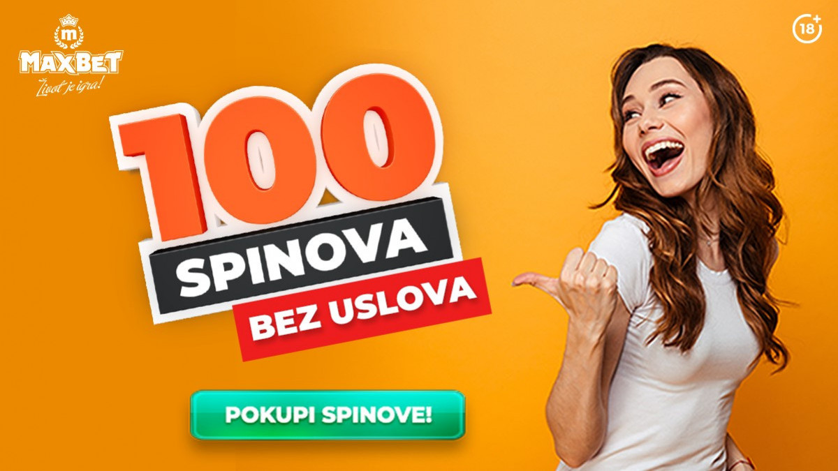 MaxBet vas časti: Šta kažete na 100 spinova bez uslova?