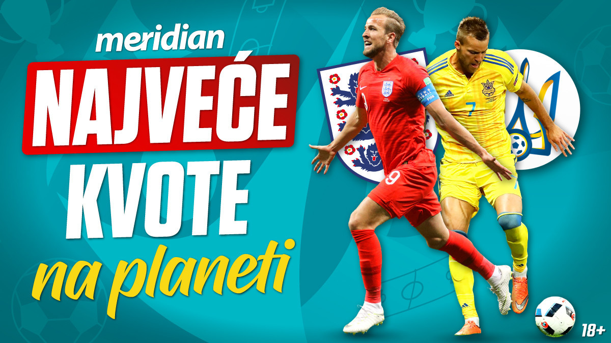 Meridian – najveće kvote na planeti za EURO 2020: DANSKA 2.35, ENGLESKA 2.30! Uživo igra!