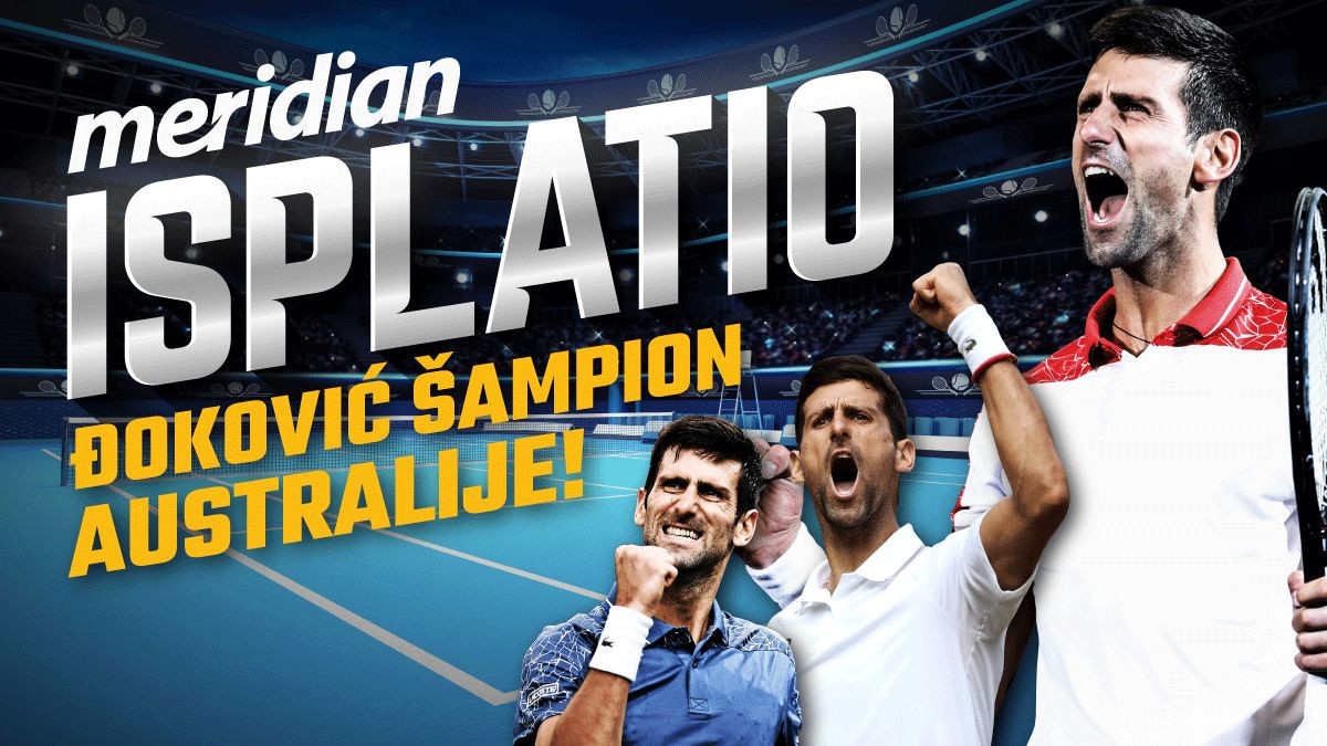 Meridian ponovo ispravlja nepravdu: Nole šampion Australian Opena - svi tiketi dobitni!