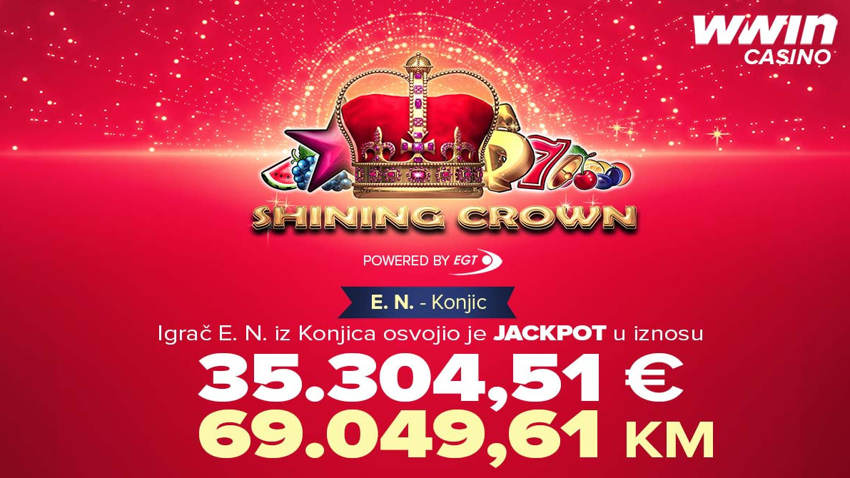 Izvučen JACKPOT na Wwin casinu: Konjičanin osvojio čak 70.000 KM!
