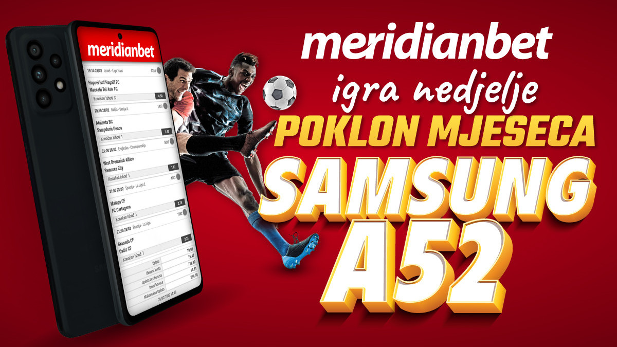 Samo u  Meridianu: Odigraj igru nedelje, uzmi 100% cashback i osvoji Samsung telefon!