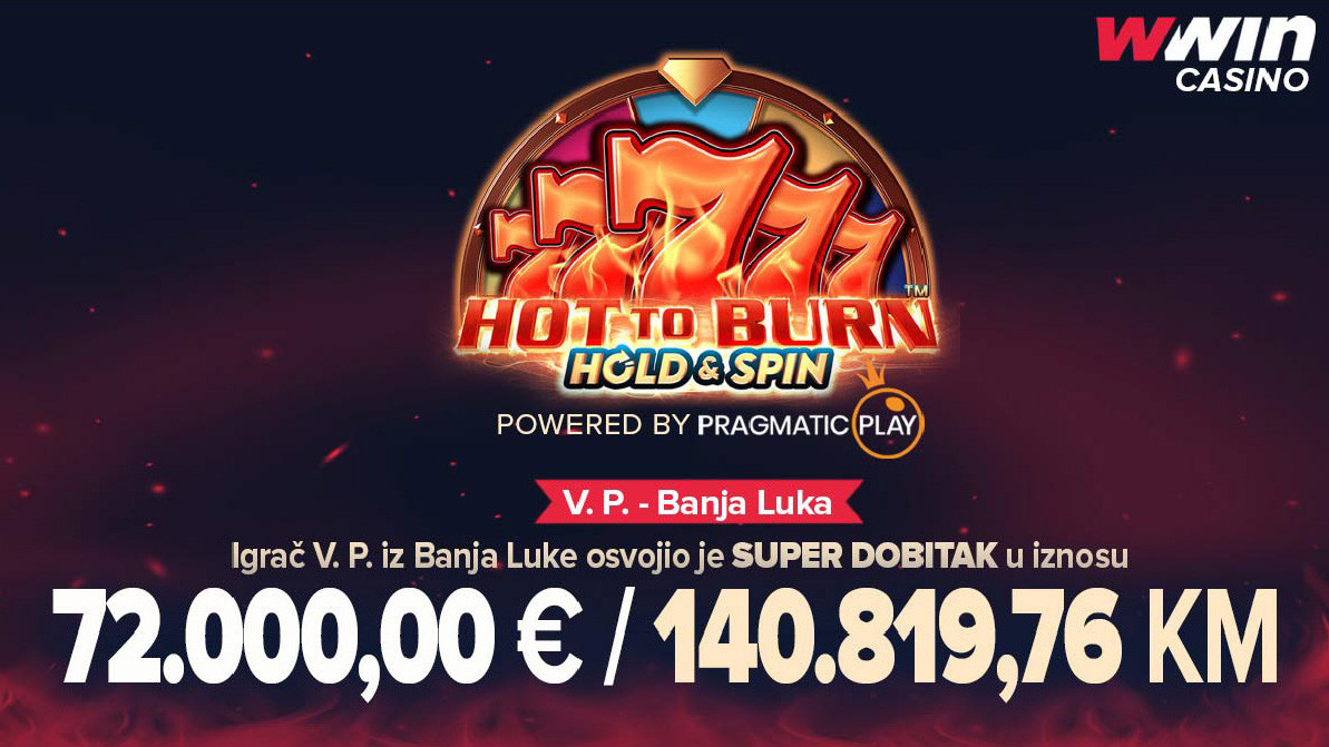 SUPER DOBITAK na Wwin casinu: Banjalučanin osvojio čak 140.000 KM!