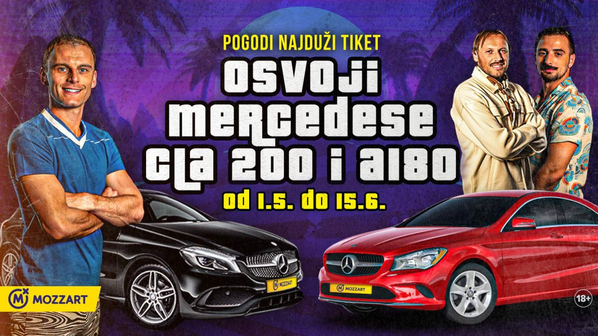 Pogodi najduži tiket i osvoji Mercedese u Mozzartu!
