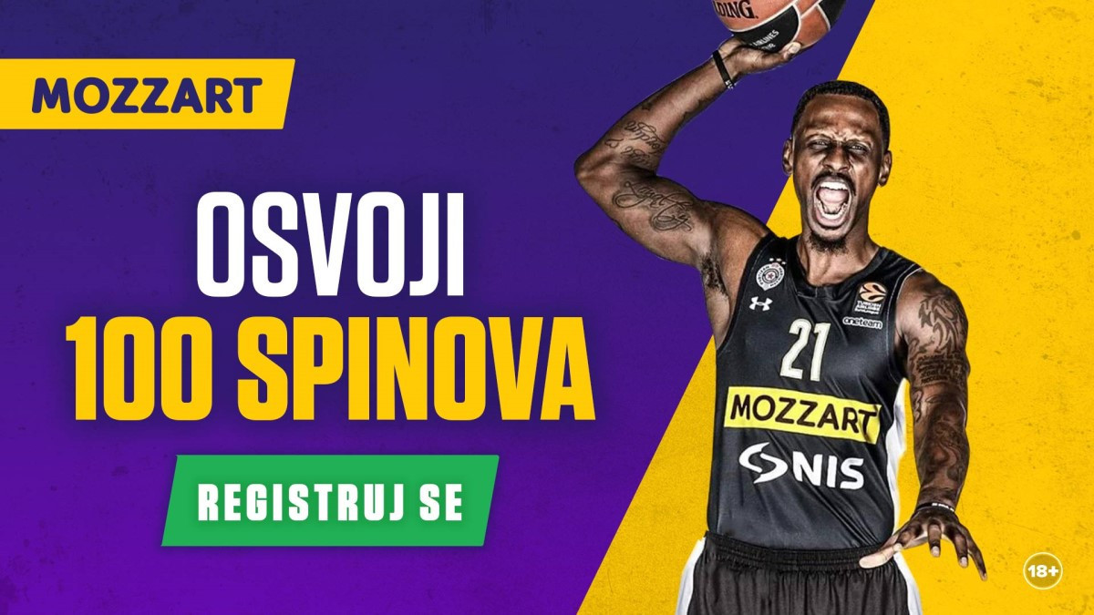 Registruj se na Mozzartu i preuzmi 100 besplatnih spinova bez uslova!