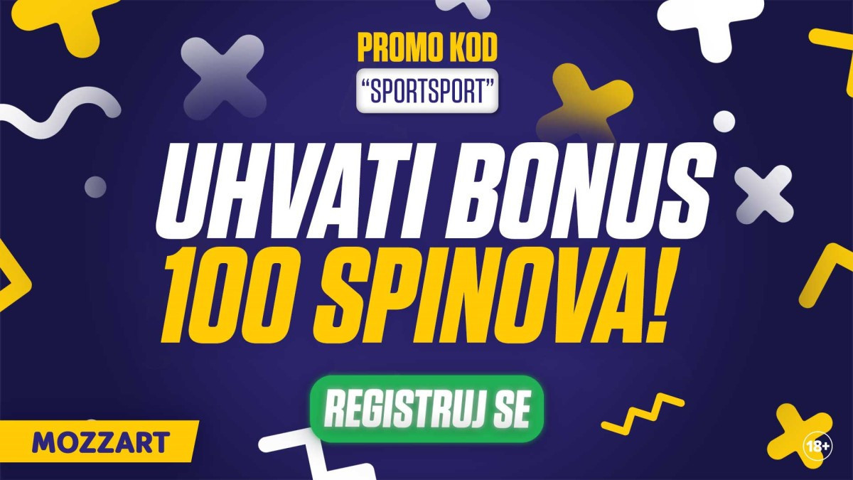 Registruj se na Mozzartu i preuzmi 100 besplatnih spinova bez uslova!