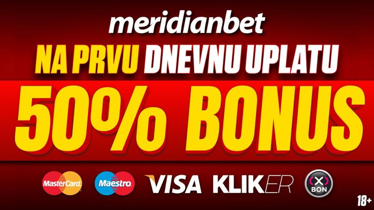 Vikend revolucija: Meridian poklanja 50% bonusa na uplatu! 