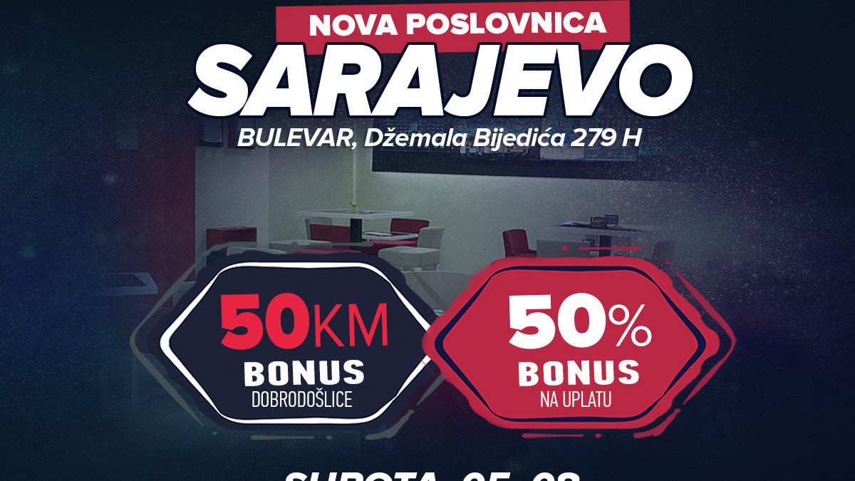 Nova poslovnica u Sarajevu – Bonus za sve