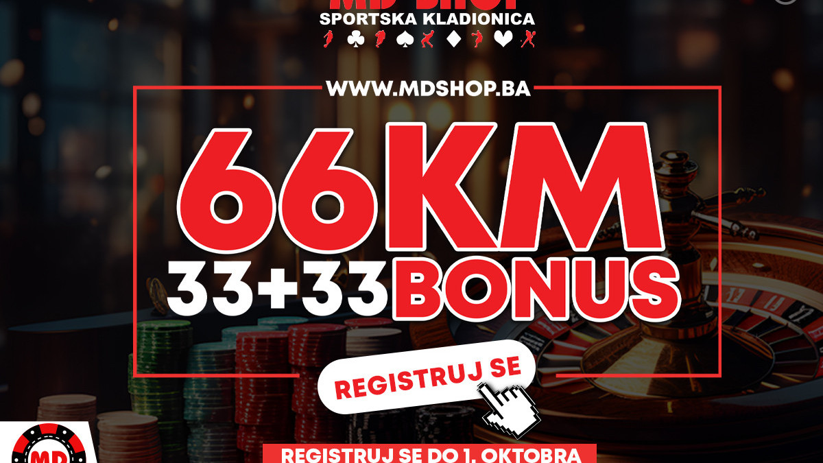 Bonus dobrodošlice od 66 KM u MD Shopu!