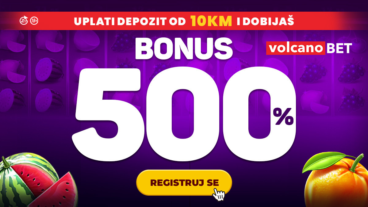 Nevjerovatno, prosto, bonus od 500%