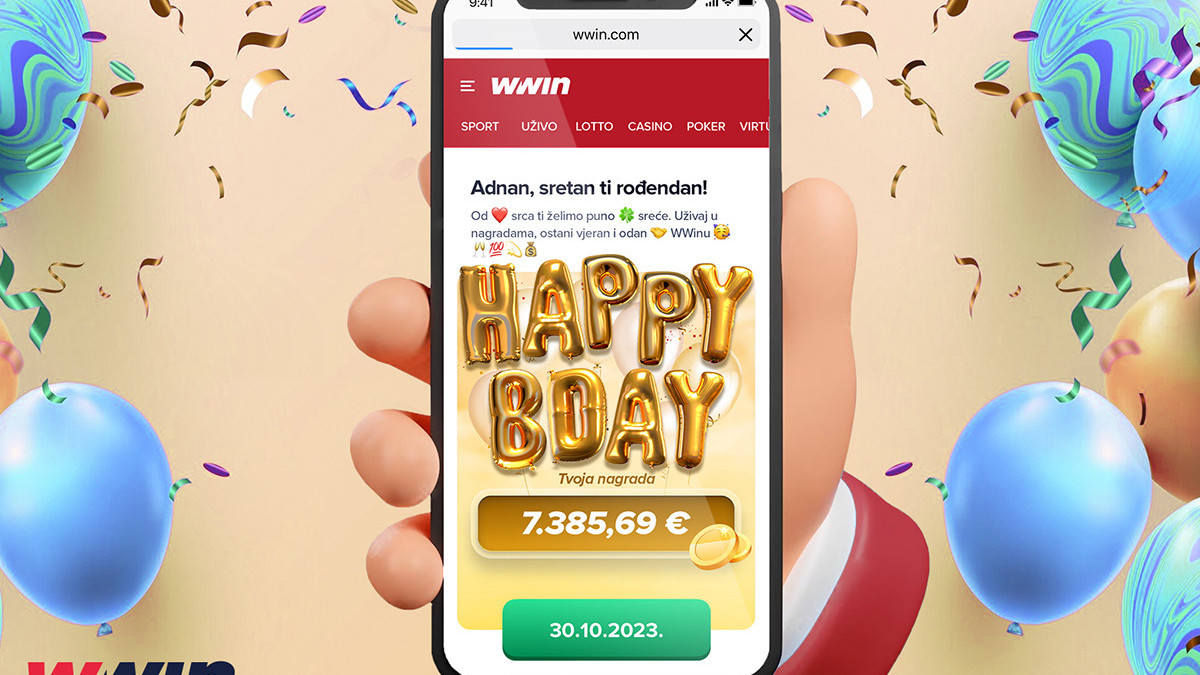 Adnanu rekordni iznos rođendanske nagrade WWin-a!