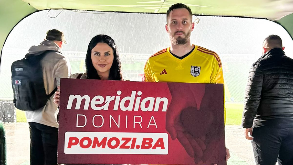 Četiri gola za humanost: Meridian uplatio 4.000 KM udruženju Pomozi.ba
