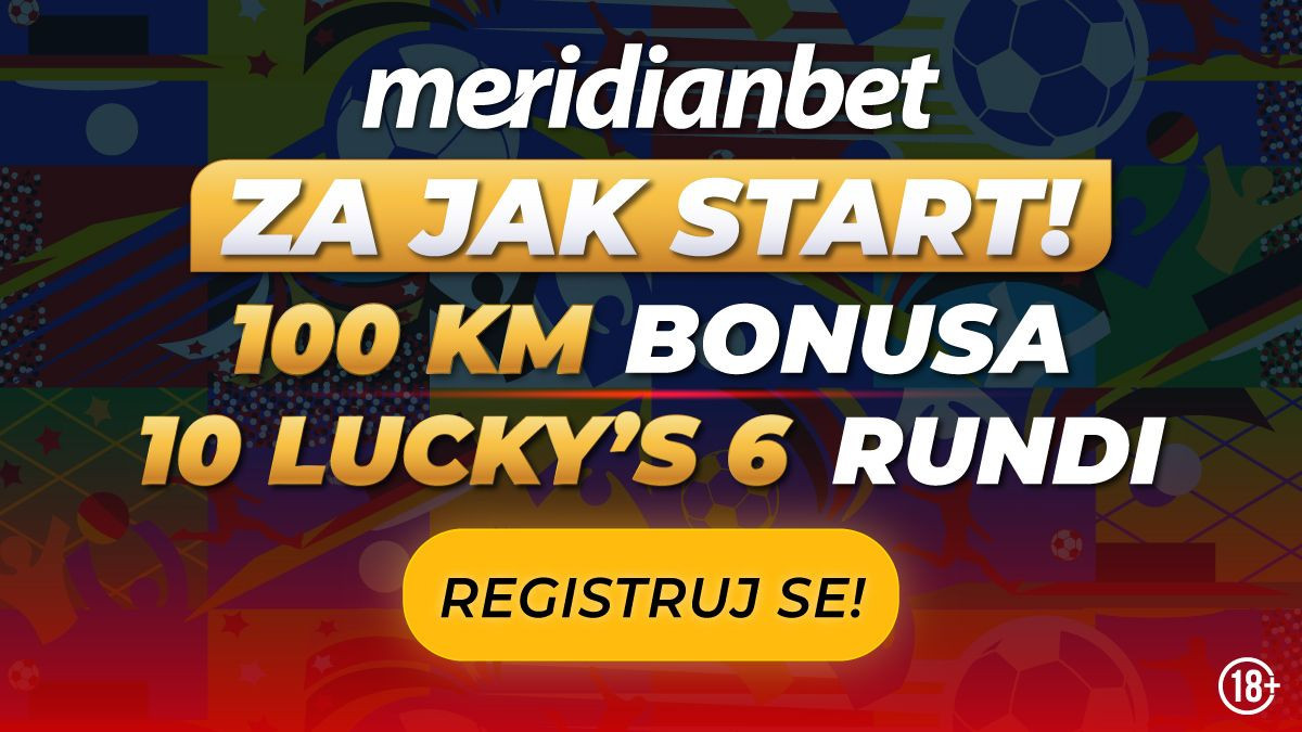 Meridian časti za EP: Uzmi odmah 100 KM i free runde na Lucky's 6