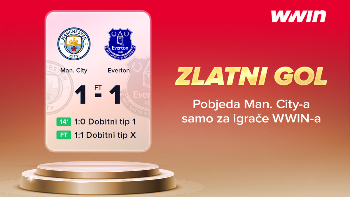 Zlatni gol WWIN-a: Sigurna leđa za vaše tikete! Pobjeda Manchester Cityja bez obzira na remi!