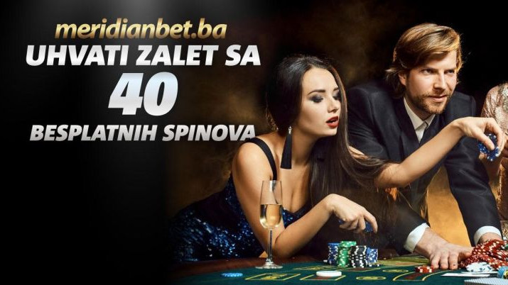 Ekskluzivno u Meridianu: Zavrtite najbolji online kazino i osvojite 40 besplatnih spinova!