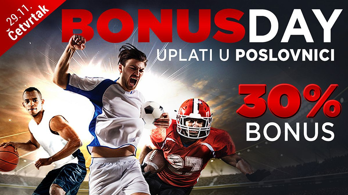 Bonus day u poslovnicama WWin - 30% bonusa na sve uplate u tom danu