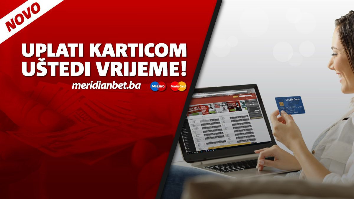 Novi način uplate u Meridianu: Dopunite račun karticom i uzmite 20% bonusa!