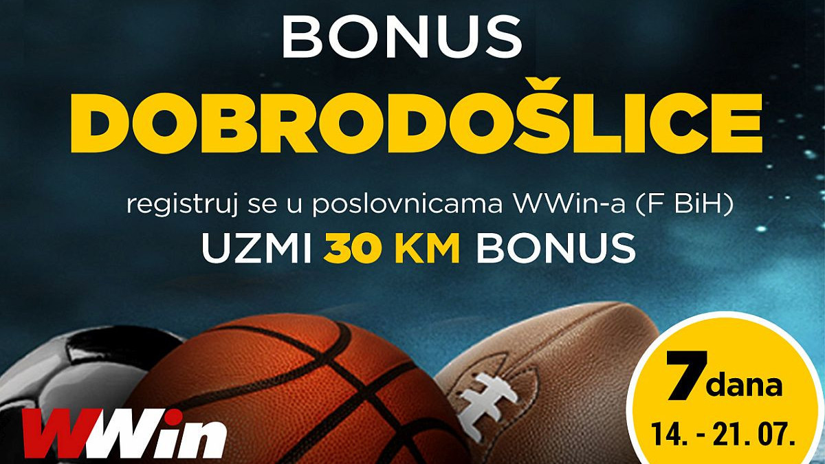 Wwin - Bonus dobrodošlice – 7 dana