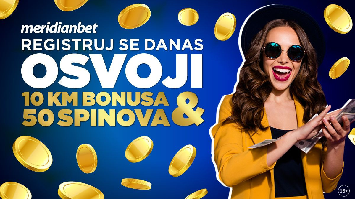 Meridianbet danas poklanja bonus i spinove
