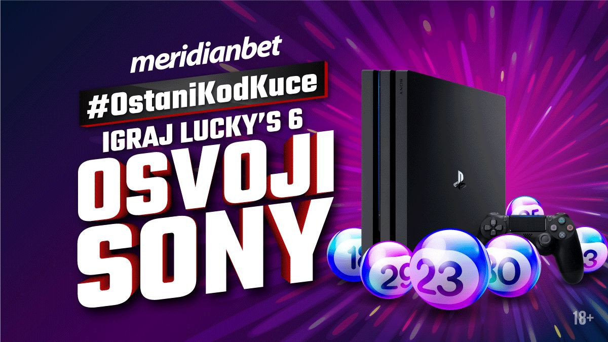 Meridianbet poklanja Sony PS4: Potrebno je samo da volite Lucky’s6