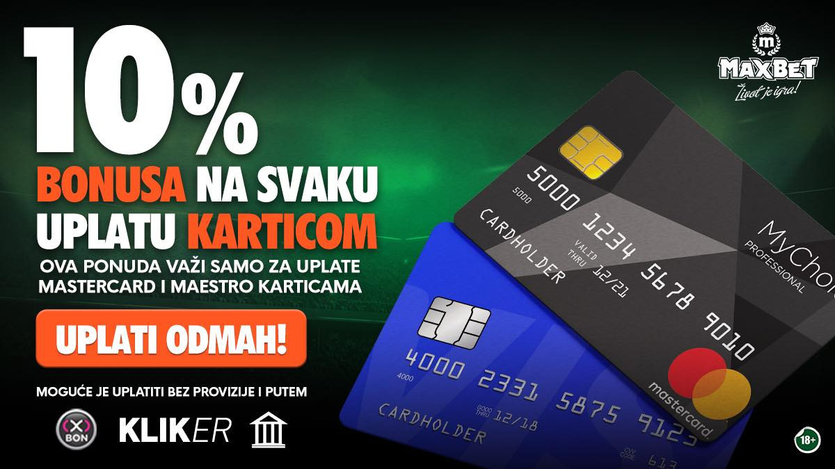 MaxBet nudi bonuse na elektronske uplate!