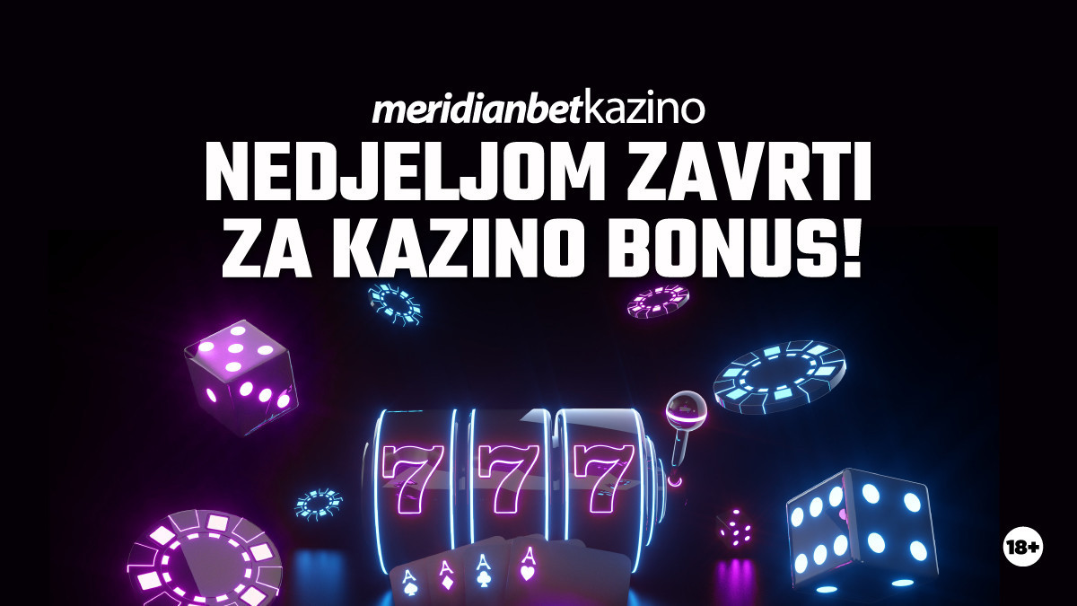 Meridianbet onlajn kazino: Ove nedjelje čeka te bonus