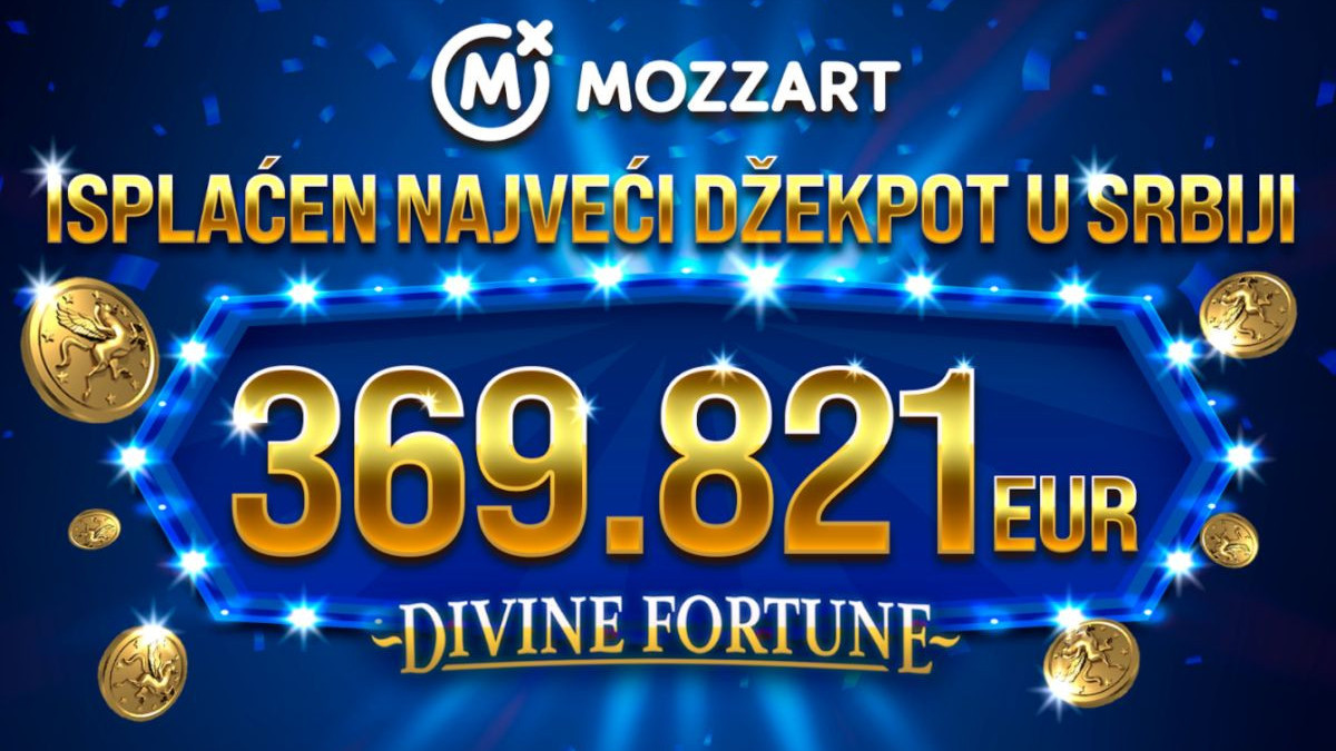Mozzart isplatio najveći džekpot u historiji Srbije i regiona: 369.821 euro!