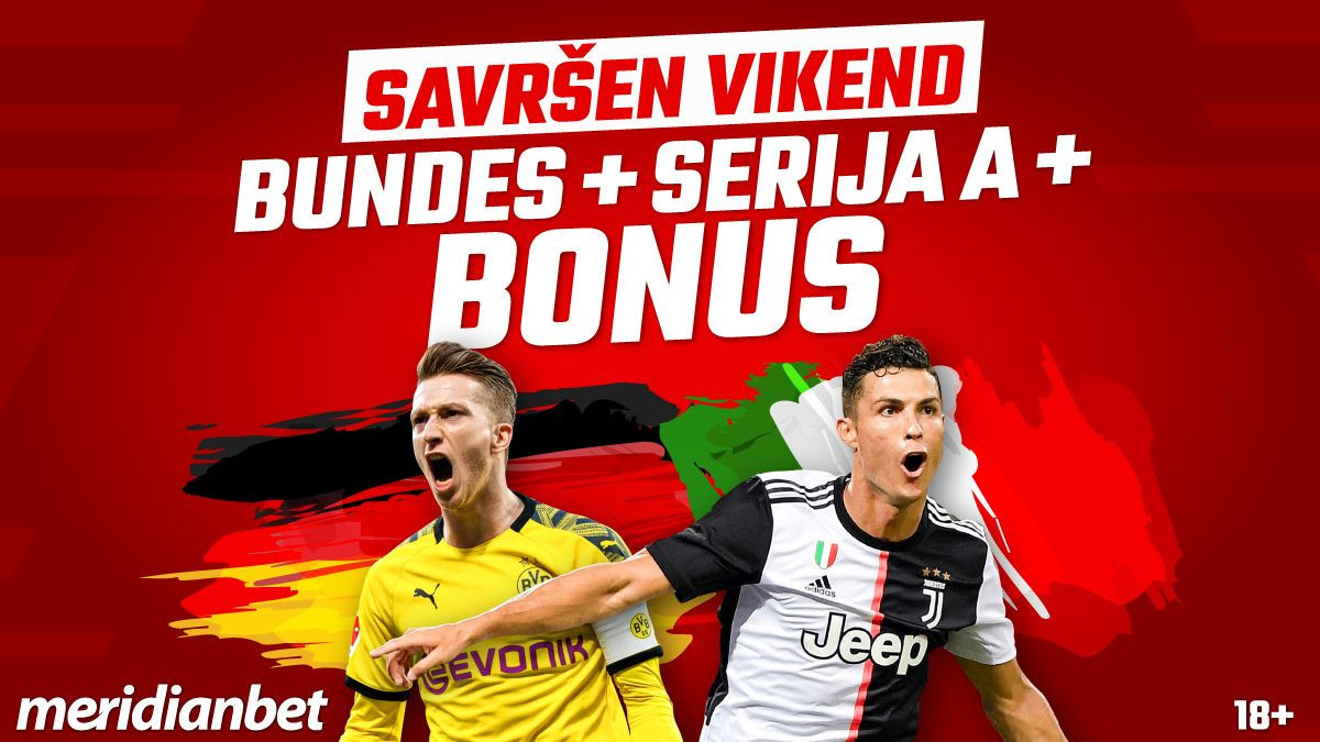 Meridianbet: Želiš li na poklon 10KM? Specijalni bonus, za početak Bundeslige i Serije A!