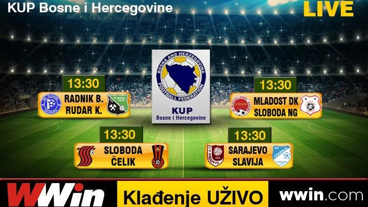 Kladite se uživo na mečeve Kupa BiH