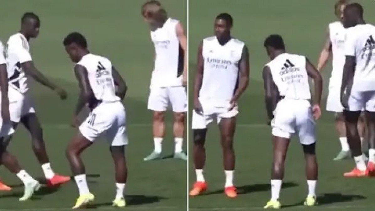 Nazvao ga majmunom jer pleše kada slavi gol, a Vinicius na treningu pokazao šta misli o tome