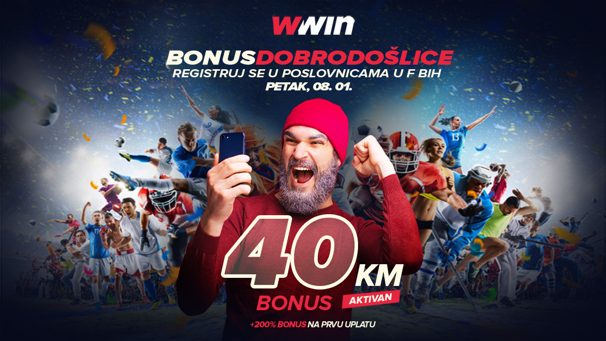 Ne propustite sjajnu priliku: Wwin - bonus dobrodošlice – Petak, 08. 01. 2021.