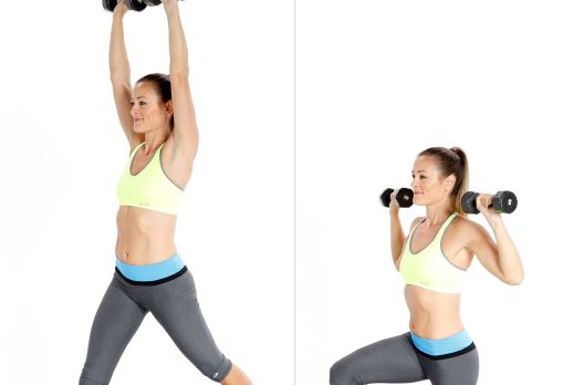 Vježbe s bučicama za prženje masnih naslaga