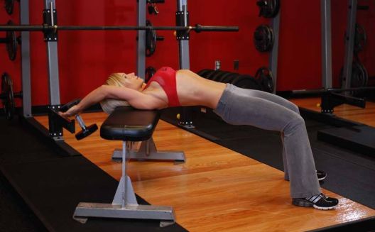 Vježbe s bučicama za prženje masnih naslaga