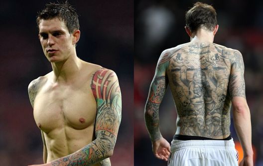 Tijela kao slike: 10 fudbalera s najviše tetovaža Tijela kao slike: 10 fudbalera s najviše tetovaža